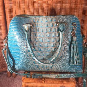 Brahmin turquoise leather bag